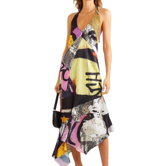 Marques’ Marques Almeida Silk Flowy dress open back M $950 - Picture 1 of 4